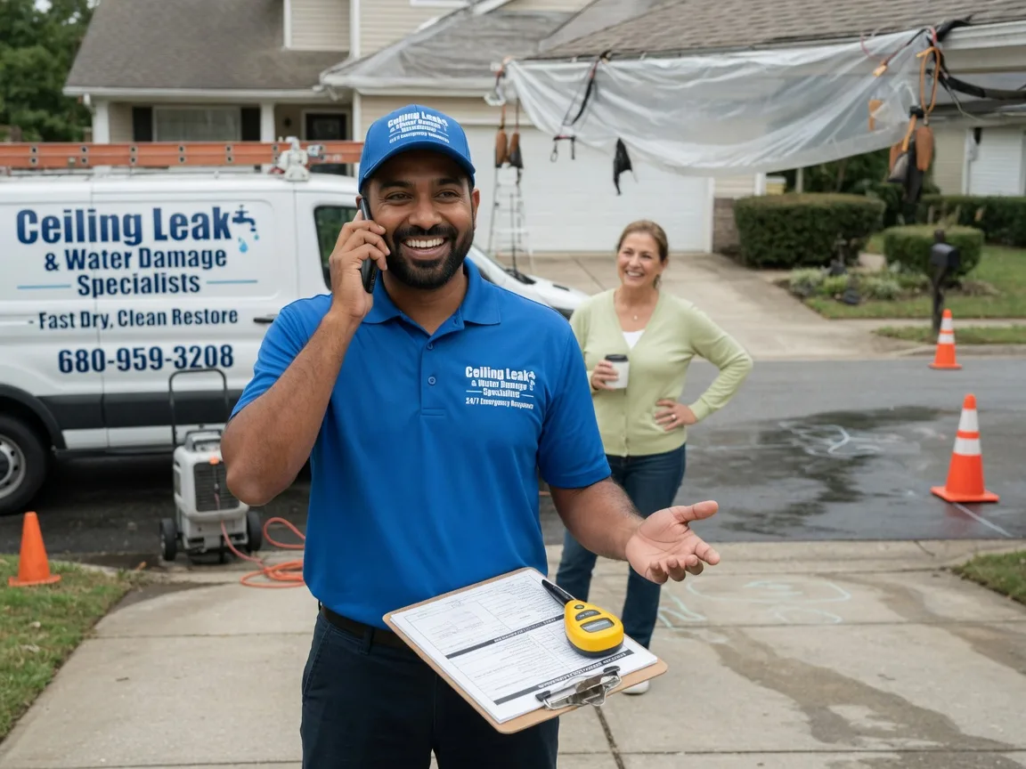 Ceiling Leak Cleanup Macedonia, IA FAQs